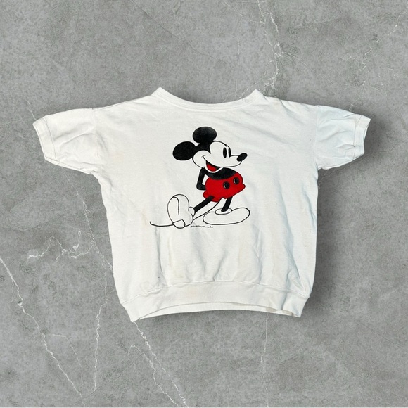 60's Vintage Sweat flocky print 60's VINTAGE Flocky Print Raglan